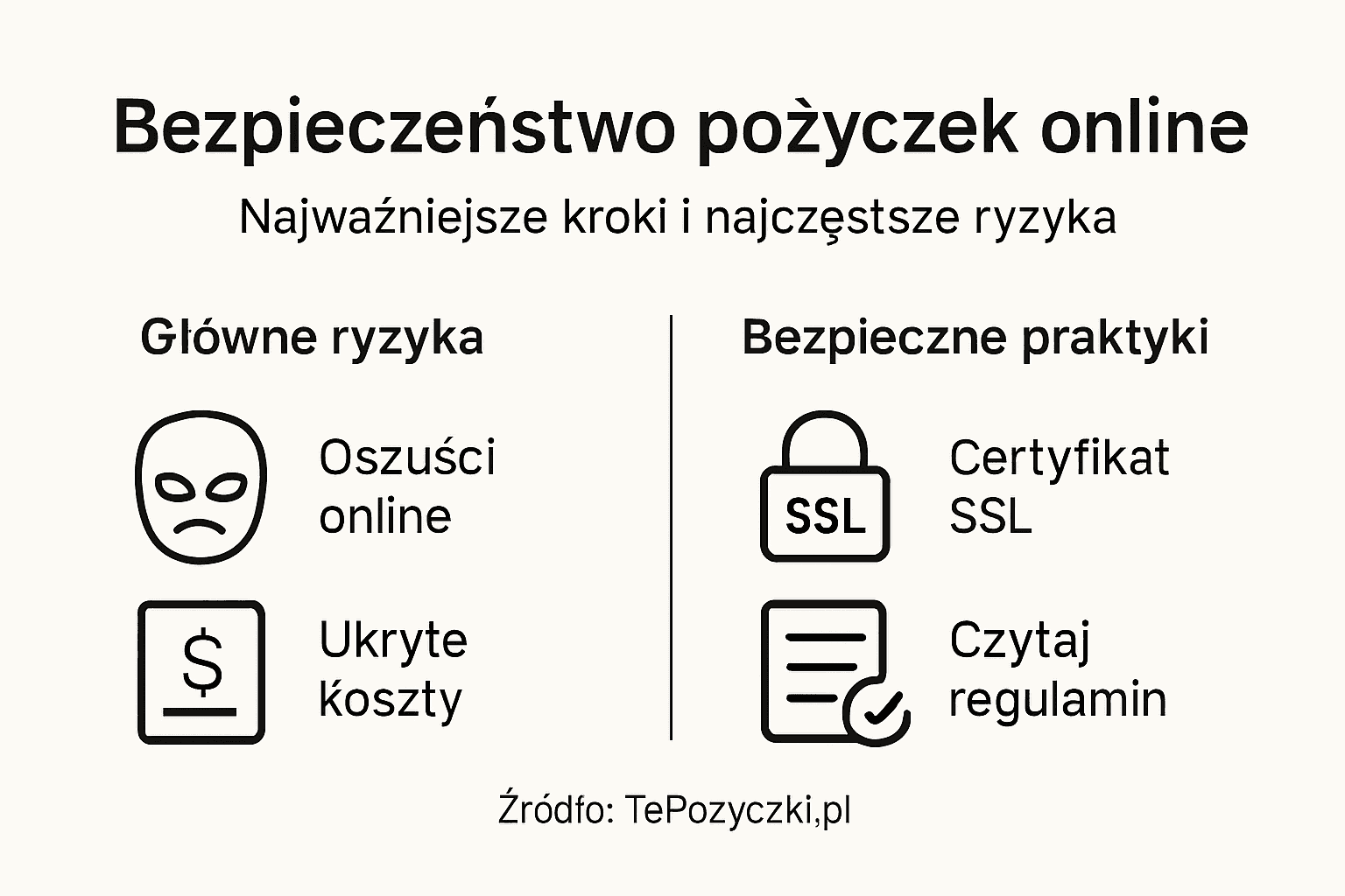 Infografika: Bezpieczne pożyczki online – na co uważać i jak unikać zagrożeń