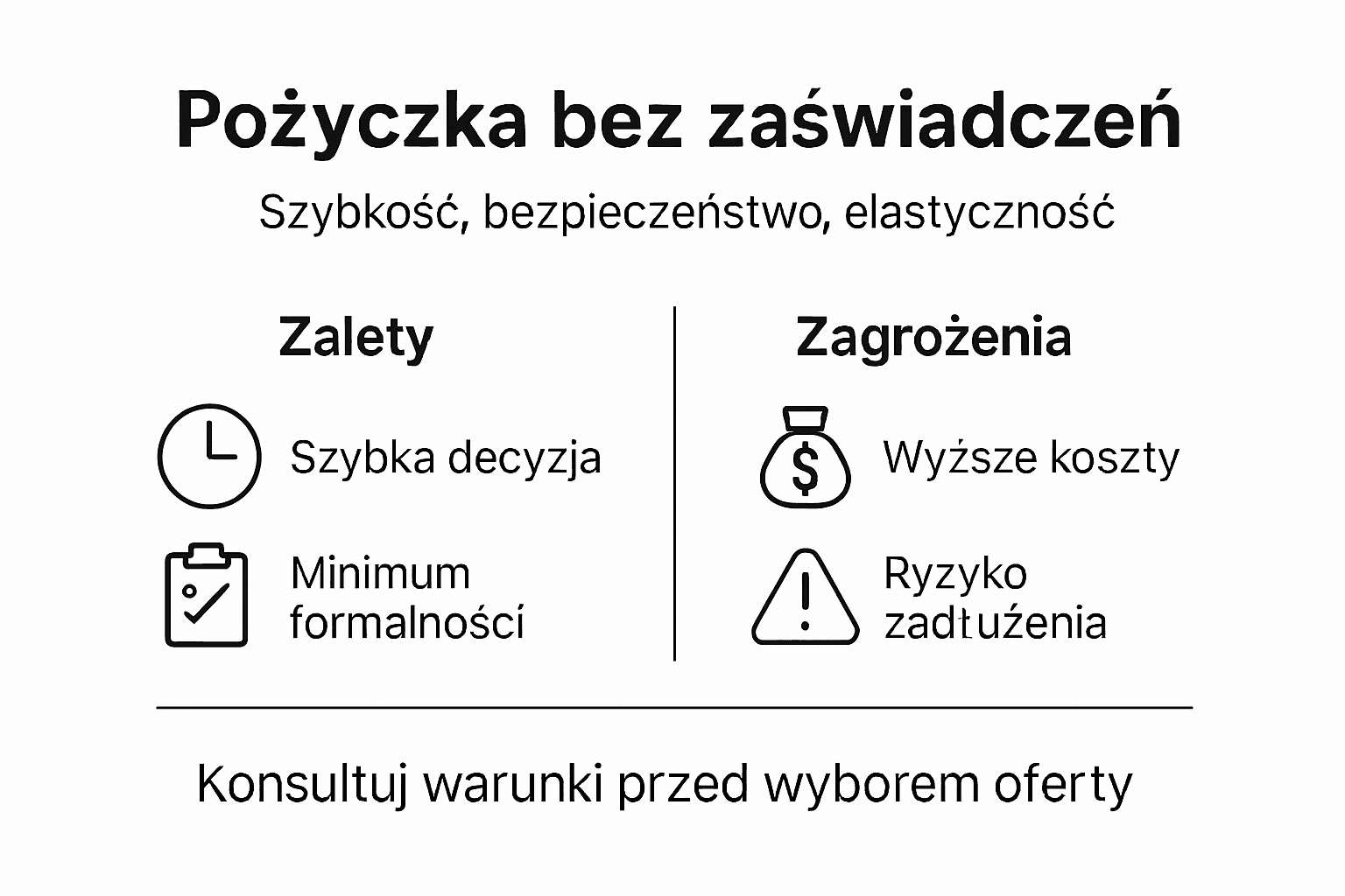 Infografika: zalety i pułapki związane z zaciąganiem kredytu