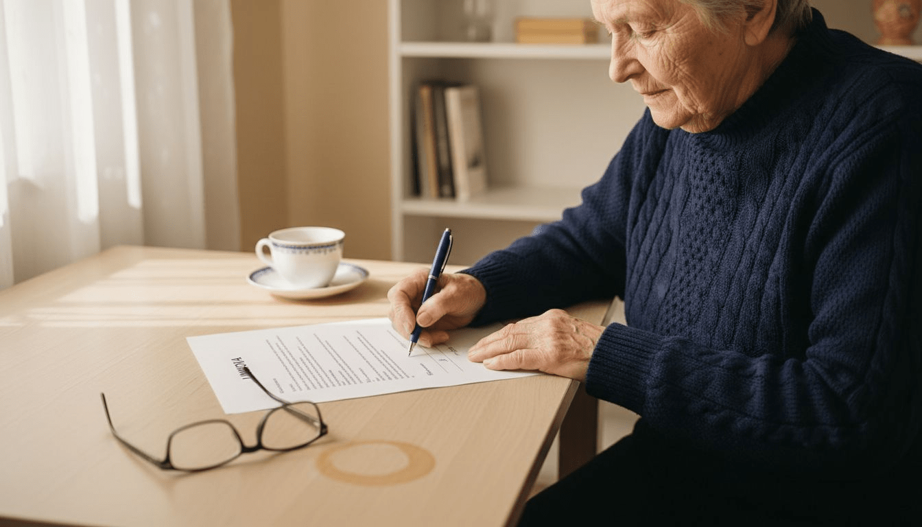 Gwarant składa podpis pod istotnym dokumentem
