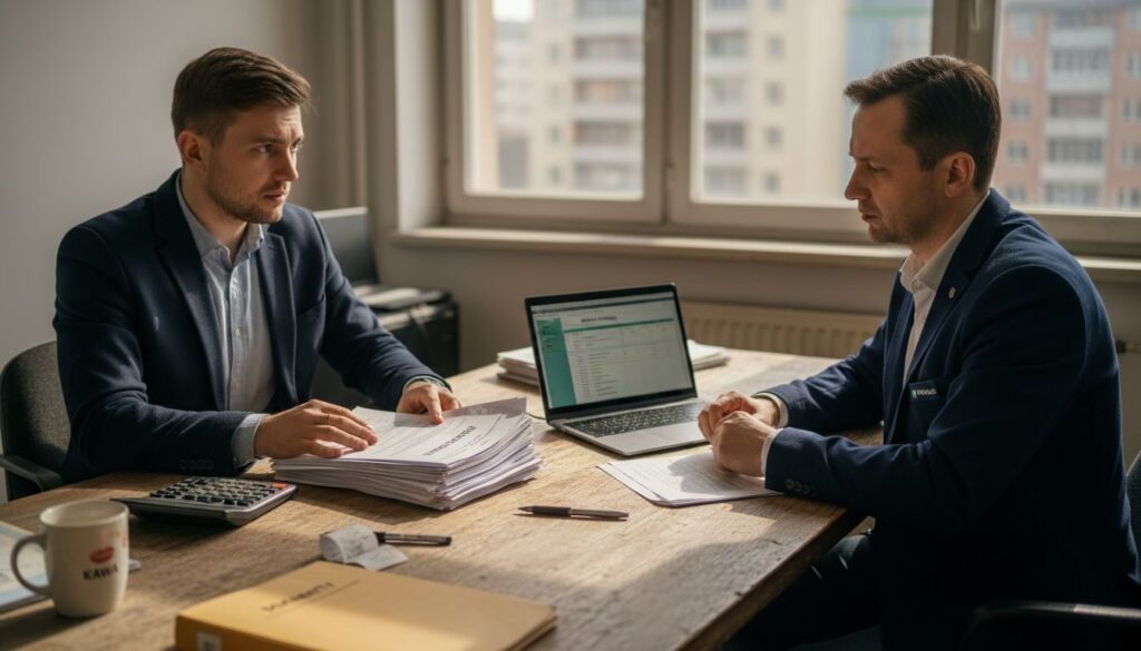 Klient składa w banku wniosek o pożyczkę gotówkową.