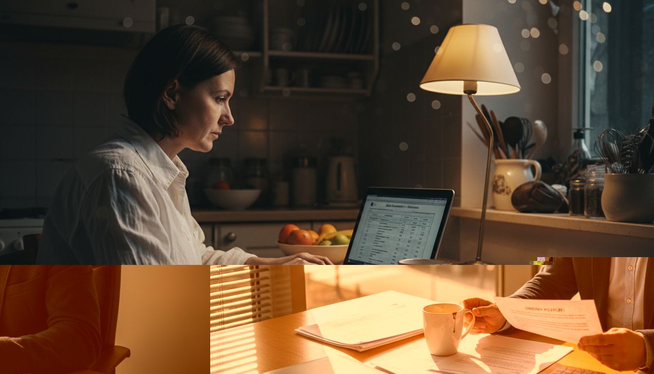 Pracownik w biurze dokładnie analizuje warunki umowy pożyczki