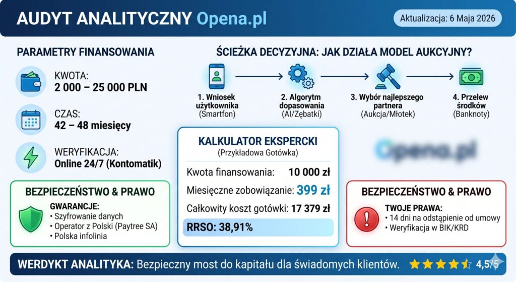 Opena.pl Opinie - 2026 Przeanalizowałem model brokera. Czy to bezpieczne finansowanie