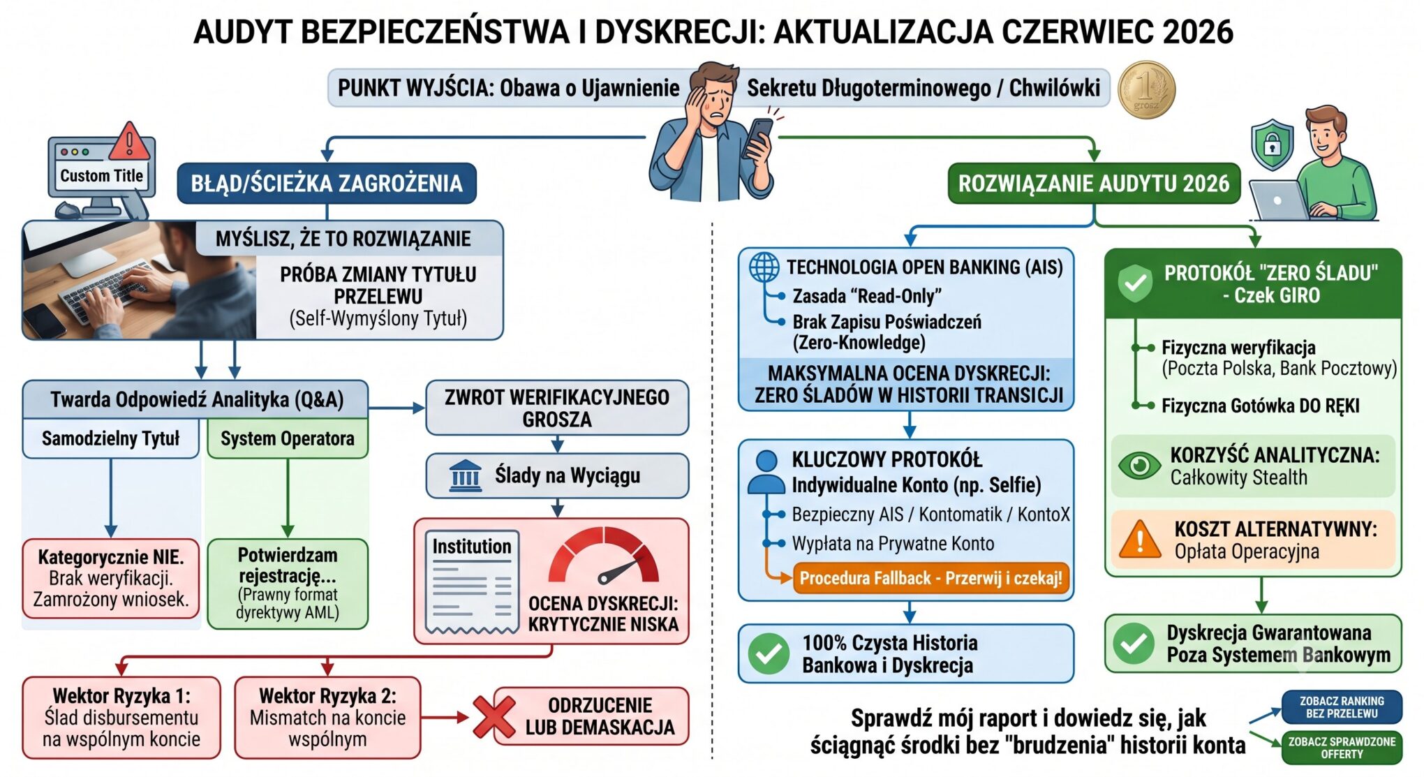 Co wpisać w tytule przelewu weryfikacyjnego, żeby nikt się nie domyślił (Audyt 2026)