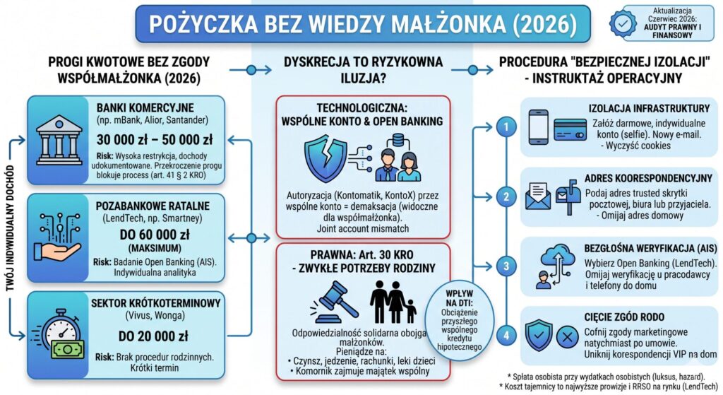 Pożyczka bez wiedzy małżonka (2026) – do jakiej kwoty bez zgody męża lub żony?