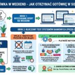 Chwilówka w weekend – które firmy wypłacają gotówkę w sobotę i niedzielę (Test systemów bankowych)